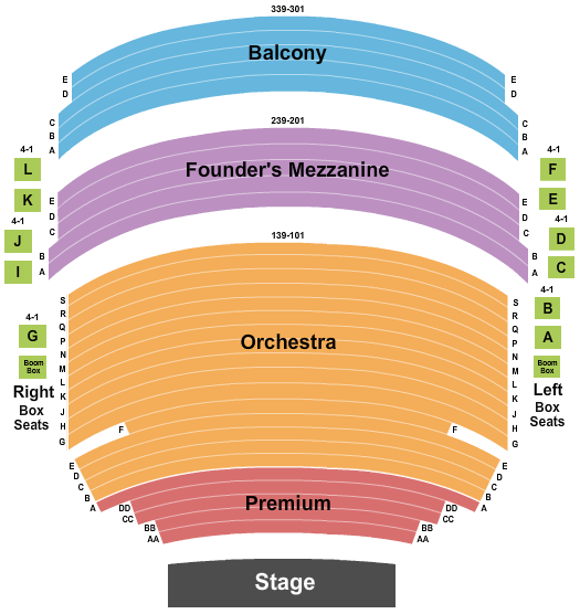 Mccallum Theatre Dear Evan Hansen Seating Chart